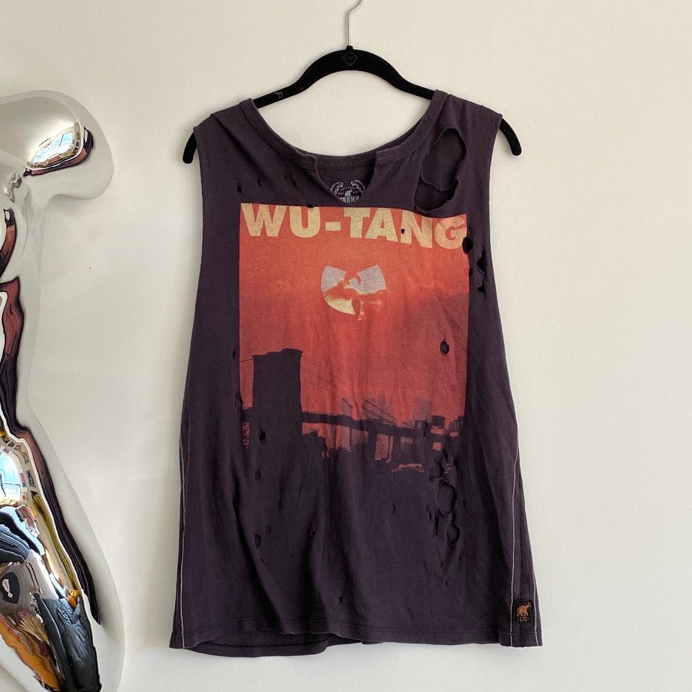 Wu-Tang Distressed Cut Off Graphic Tee